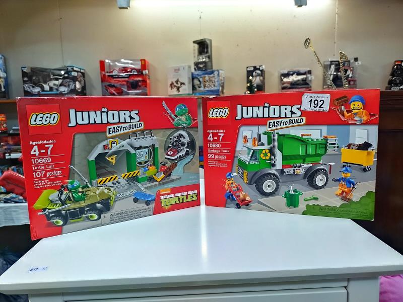 2 boxed & sealed Lego Juniors easy to build 10680 & 10669