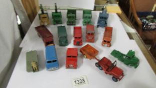 A selectioin of Dinky Super toys including Foden and Leyland Octopus tankers.