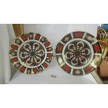 Two Royal Crown Derby Old Imari pattern plates.