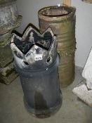 Two chimney pots, COLLECT ONLY.
