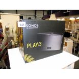 A wireless Hi-Fi system Sonos Play 3, New and sealed in box