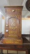 A sign written pot cupboard. COLLECT ONLY.