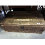 A vintage pine tool box a/f 70cm x 40cm x 24cm, COLLECT ONLY