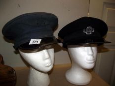 A St John ambulance brigade cap and 1 other (heads not included)