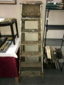 A vintage wooden step ladder, COLLECT ONLY