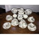 A quantity of Indian tree Enoch Wedgwood tea ware