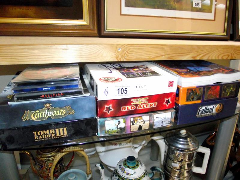 A selection of vintage PC games