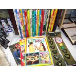 A selection of Cub Scouts, Girl Guides, Brownies and Scouts children's annuals