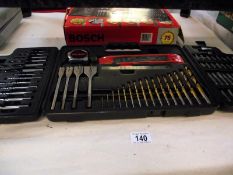 A Bosch titanium 75pc drill bit/screwdriver set