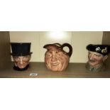 3 Royal Doulton character jugs - Unamed