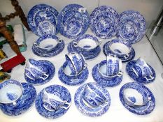 A quantity of Spode Italian pattern tableware, approximately 38 pieces, COLLECT ONLY