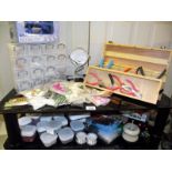 A quantity of jewellery making items, including tools and beads etc