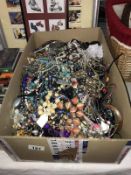 A large box of assorted costume jewellery, COLLECT ONLY