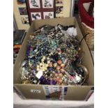 A large box of assorted costume jewellery, COLLECT ONLY