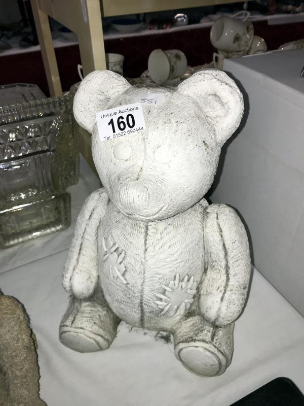 2 teddy bear garden ornaments or door stops, COLLECT ONLY - Image 2 of 3