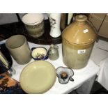 A good lot of pottery including Denby dish, Flagon etc