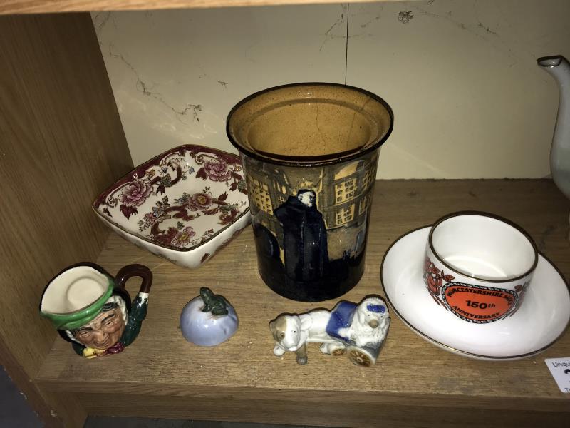 A Japanese tea set, Masons dish, Doulton pot a/f etc - Image 2 of 3