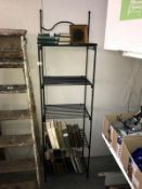 A metal storage rack with 5 shelves, COLLECT ONLY