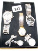 A selection of watches including 2 nurses watches in working order
