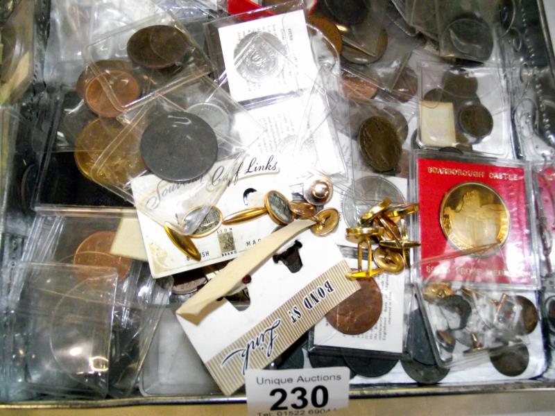 A large tin of assorted coins including Roman, Victorian, UK etc - Image 3 of 3