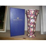 A boxed Royal Winton Florence ltd edition vase, number 628, height 31cm