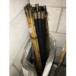 A quantity of drain rods, COLLECT ONLY