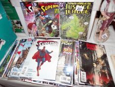 A quantity of DC comics including Superman, Batman, Birds of Prey etc, plus a comic box, COLLECT