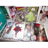 A quantity of DC comics including Superman, Batman, Birds of Prey etc, plus a comic box, COLLECT