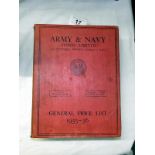 An Army and Navy stores limited general price list 1935-36