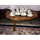 A rustic coffee table as a section of a tree trunk 94cm x 74cm height 49cm, COLLECT ONLY