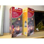 2 boxed Provence lanterns with stands