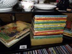 A quantity of children's books including Ladybird, Noddy, Tin Tin, Magic Roundabout etc