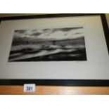 A framed and glazed photo of 'Breakwater Aberdeen Harbour' by Ray Smith, 77 x 49 cm. COLLECT ONLY.