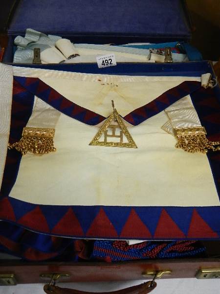 Two cases of Masonic memorabilia