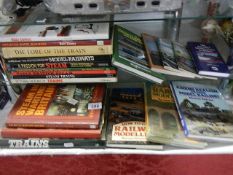 A selection of railway and model railway related reference books.