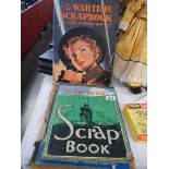 A quantity of scrap books including Wartime scrap book.