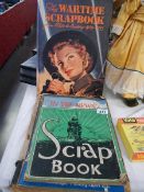 A quantity of scrap books including Wartime scrap book.