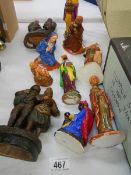 A mixed lot of plaster figures etc.,