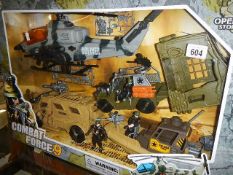 A sealed boxed Combat Force 9 military play set. COLLECT ONLY.