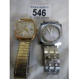 Two gent's wristwatches in working order.