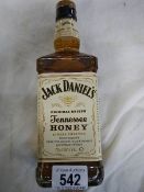 A bottle of Jack Daniels Honey whisky, unopened. COLLECT ONLY.