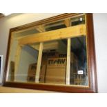 A large mahogany framed mirror, COLLECT ONLY.