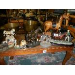 A mixed lot of horse ornaments etc., COLLECT ONLY.