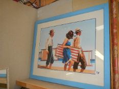 A framed and glazed Portland Gallery Jack Vettriano print COLLECT ONLY.