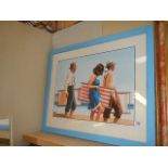 A framed and glazed Portland Gallery Jack Vettriano print COLLECT ONLY.