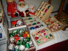 A large lot of Christmas decorations. COLLECT ONLY.