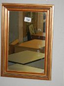 A mahogany framed mirror, COLLECT ONLY.