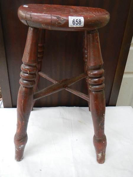 A four legged kitchen stool, COLLECT ONLY.