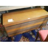 A retro teak radiogram in need of attention, COLLECT ONLY.