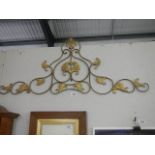 A decorative wrought iron panel. COLLECT ONLY.